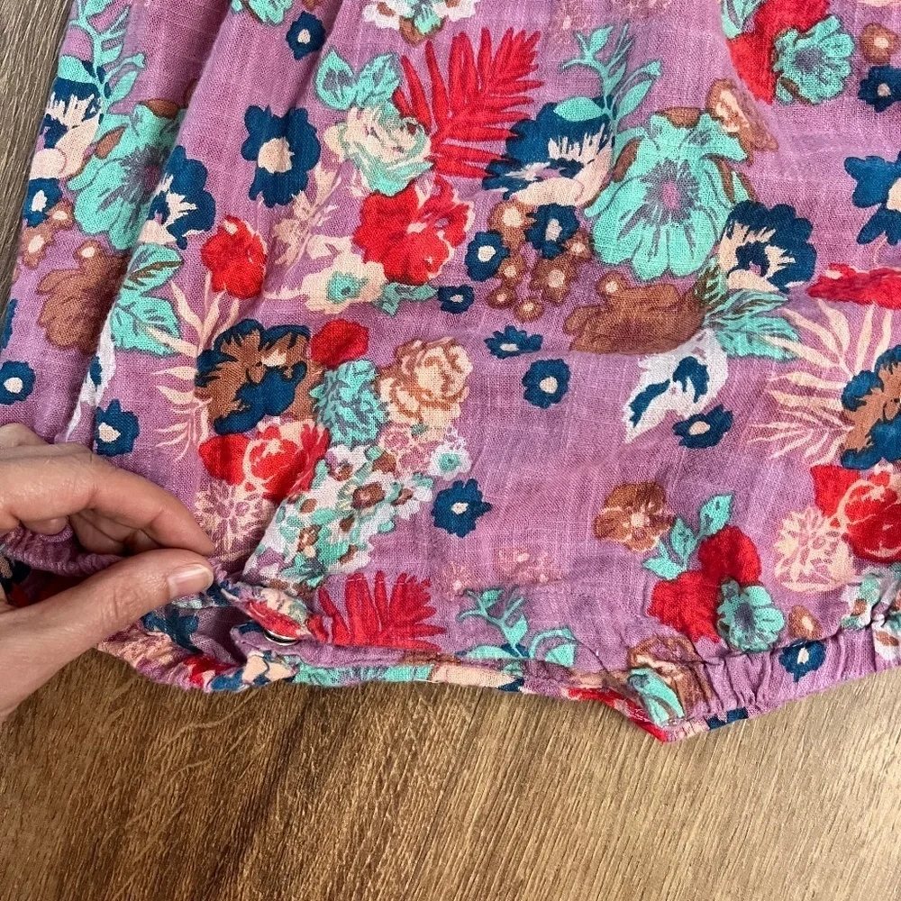 Lulaland Brooklyn Floral Onesie Sz 6M